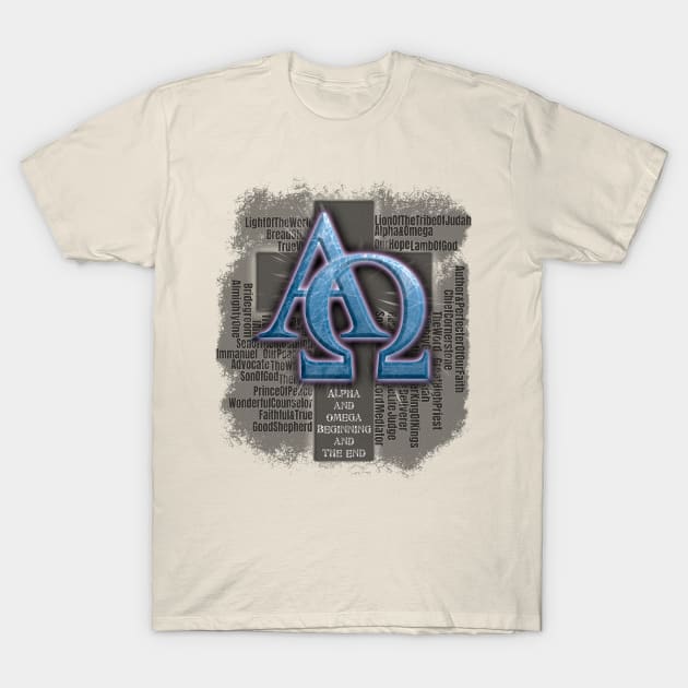 Jesus - Alpha and Omega T-Shirt by PacPrintwear8